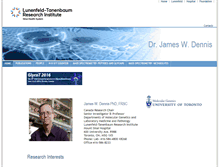 Tablet Screenshot of dennislab.lunenfeld.ca